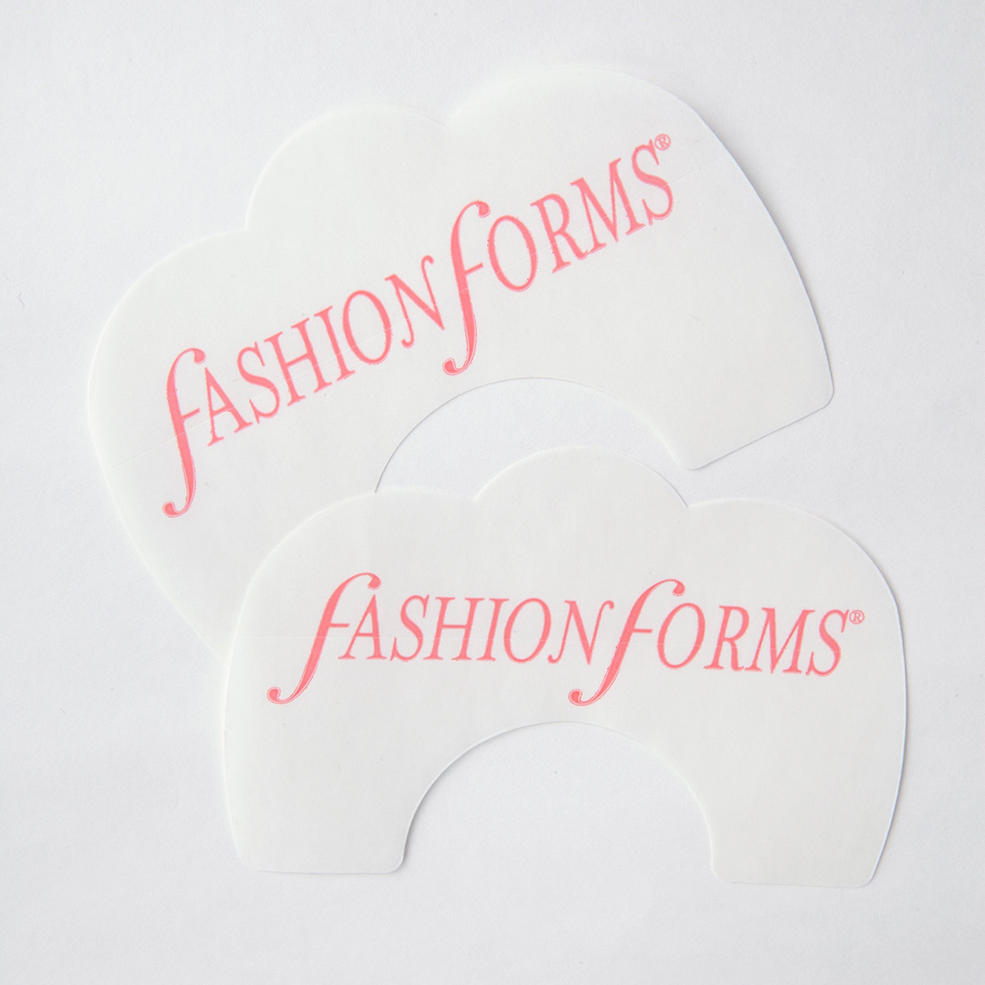 Close up of the lift it up breast tapes with the fashion forms logo on the adhesive protection backing.