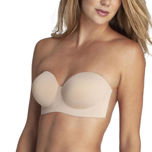 Nude Strapless Bra Adhesive Push-up For Backless Dress D Cup